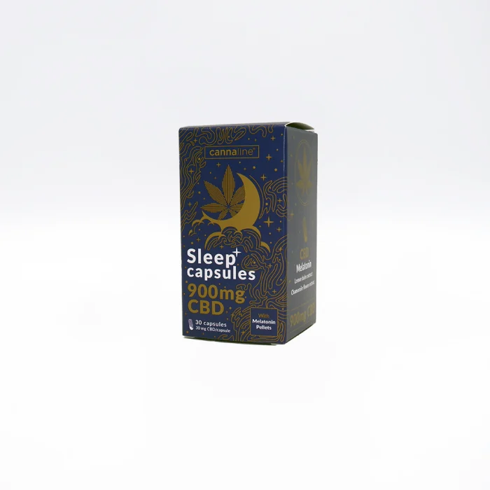 900 mg CBD + Melatonin Vollspektrum Schlafkapseln 30 Stück – Bild 1