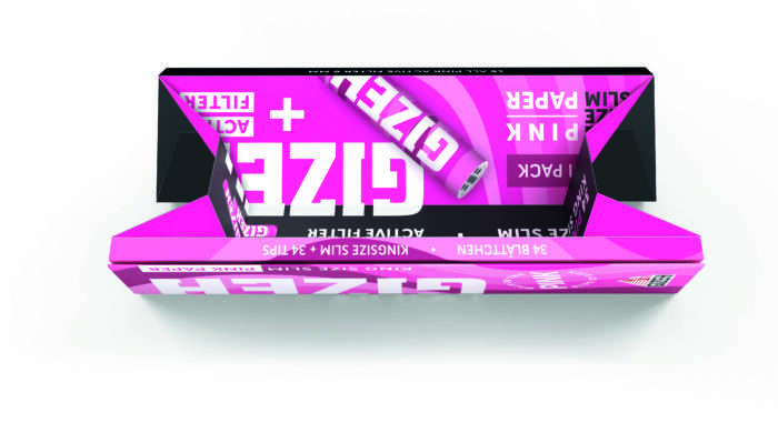 GIZEH PINK King Size Slim + Active Filter – Bild 7