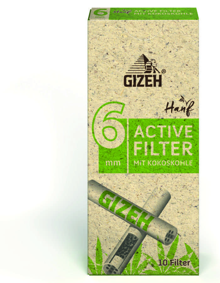 GIZEH Hanf Active Filter 6mm 10er – Bild 1
