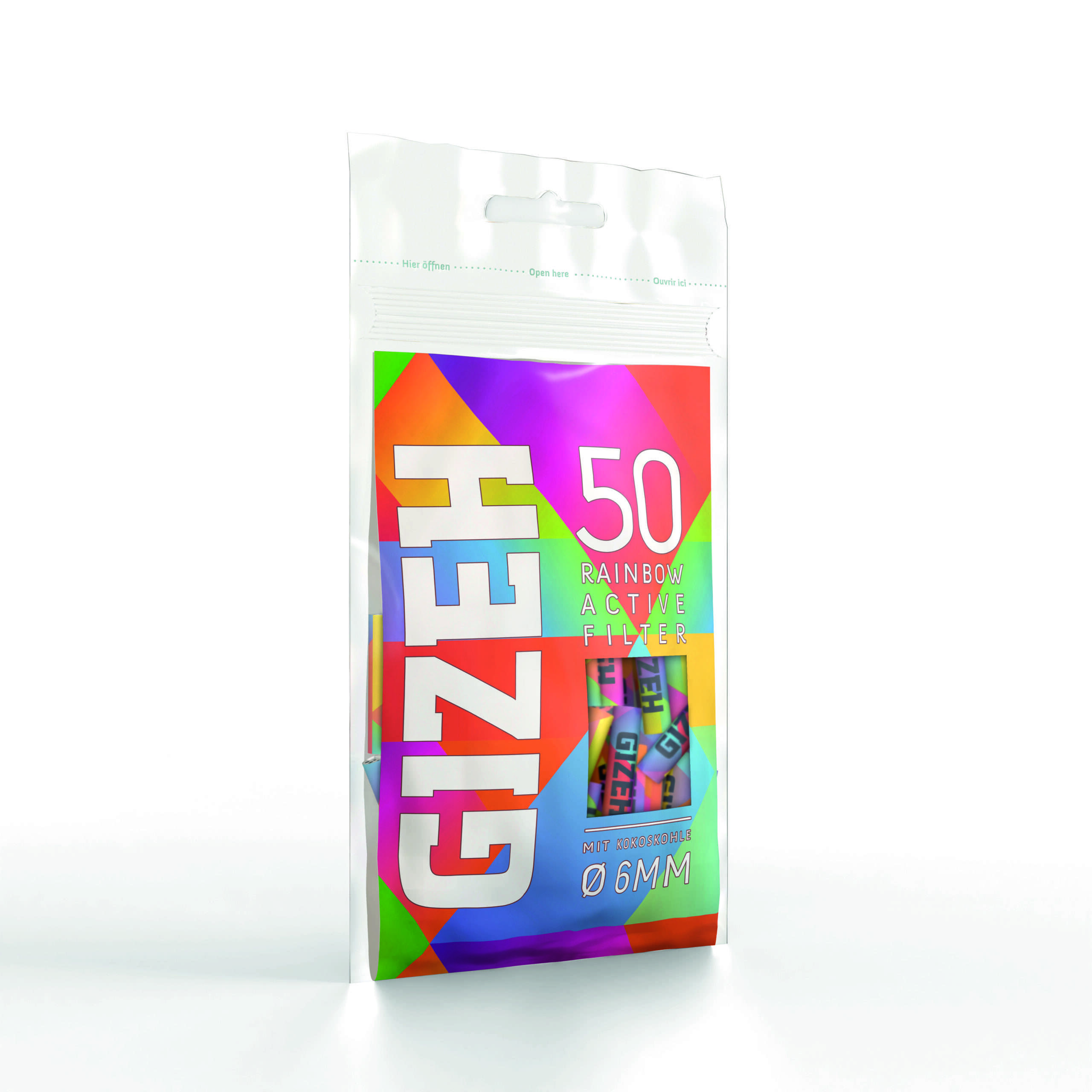 GIZEH RAINBOW Active Filter 6mm 50er – Bild 1
