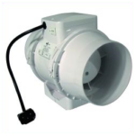 Ventilution Mixed In-Line, 220/280 m³/h, für 125 mm Rohr, inkl. IEC-Connector, Kunststoff