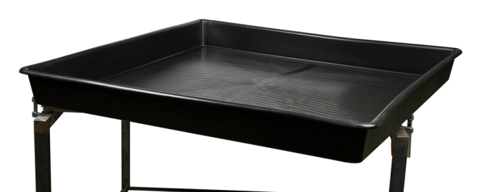 Garland Pflanzschale, schwarz, quadratisch, 120 x 120 x 12 cm – Bild 1