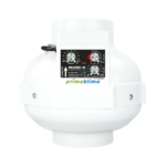 Prima Klima Rohrventilator 125 EC - TC, 680 m³/h, für 125 mm Rohr, Drehzahl- und Klimaregler