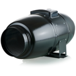Ventilution Silent Line, Metall-Rohrventilator, 240 m³/h, für 100 mm Rohr, schwarz
