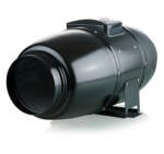 Ventilution Silent Line, Metall-Rohrventilator, 1400 m³/h, für 250 mm Rohr, schwarz