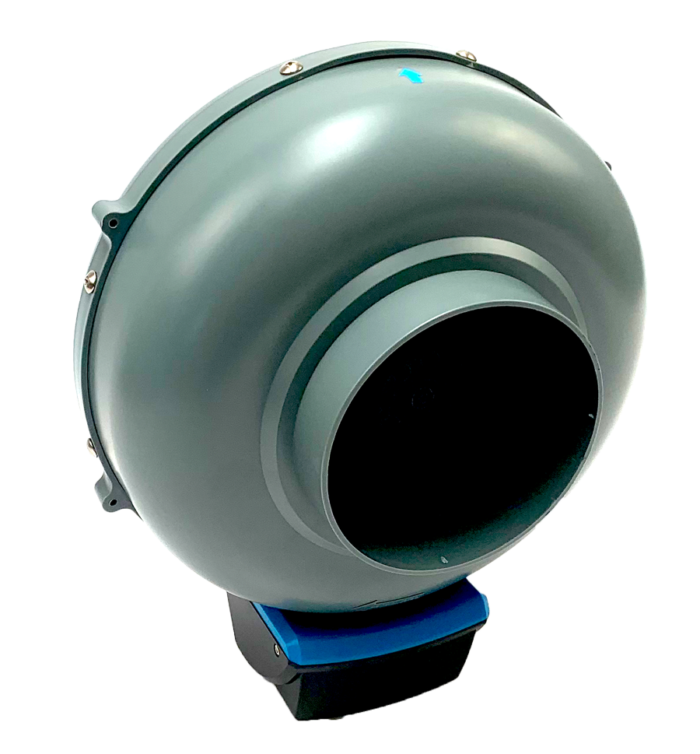 RAM Inline Rohrlüfter, 125 mm, 378 m³/h, EU Netzkabel mit IEC-Connector – Bild 3