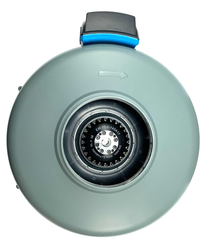 RAM Inline Rohrlüfter, 125 mm, 378 m³/h, EU Netzkabel mit IEC-Connector – Bild 1