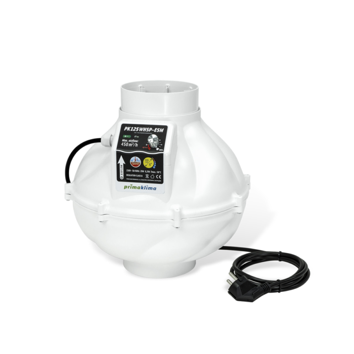 Prima Klima Whisperblower EC-ESM Rohrventilator, 450 m³/h, 29 W, ø 125 mm Flansch – Bild 1