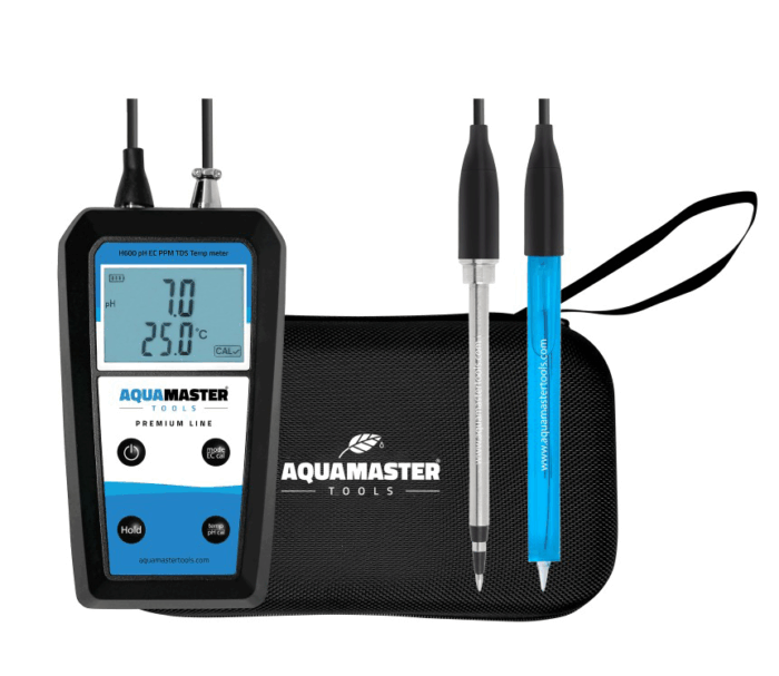 Aquamaster, Substrat Meter H600 Pro, pH/EC/PPM/TDS/Temp. -Meter, Handheld – Bild 4
