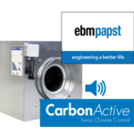 CarbonActive EC EBM Silent Box 280m3/h, 450Pa, ø125 mm